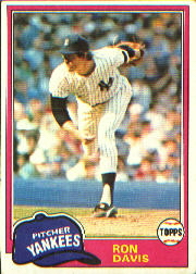 1981 Topps Baseball Cards      016      Ron Davis